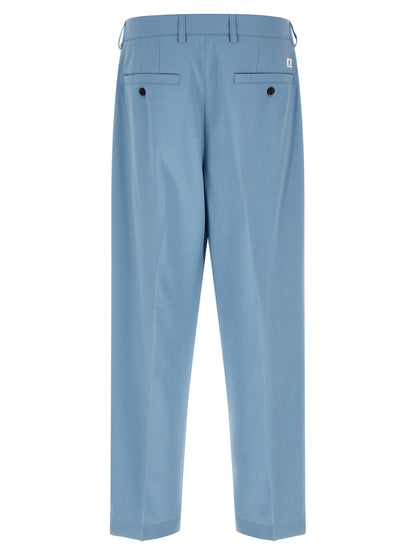 Department 5 Men's Straight Leg Wide Stretch Viscose Polyester Chinos Pants - Light Blue