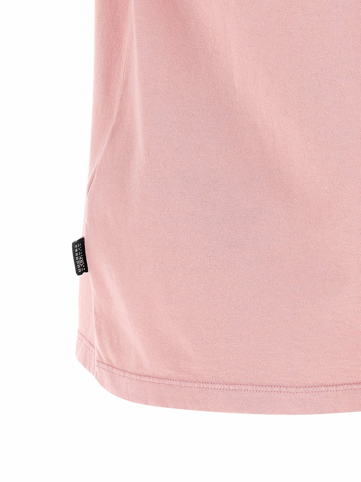 T-Shirt by MM6 Maison Margiela for women in cotton multicolor, pink, white, signature & print features an on trend silhouette, perfectly showcasing a on trend and for an elevated aesthetic.