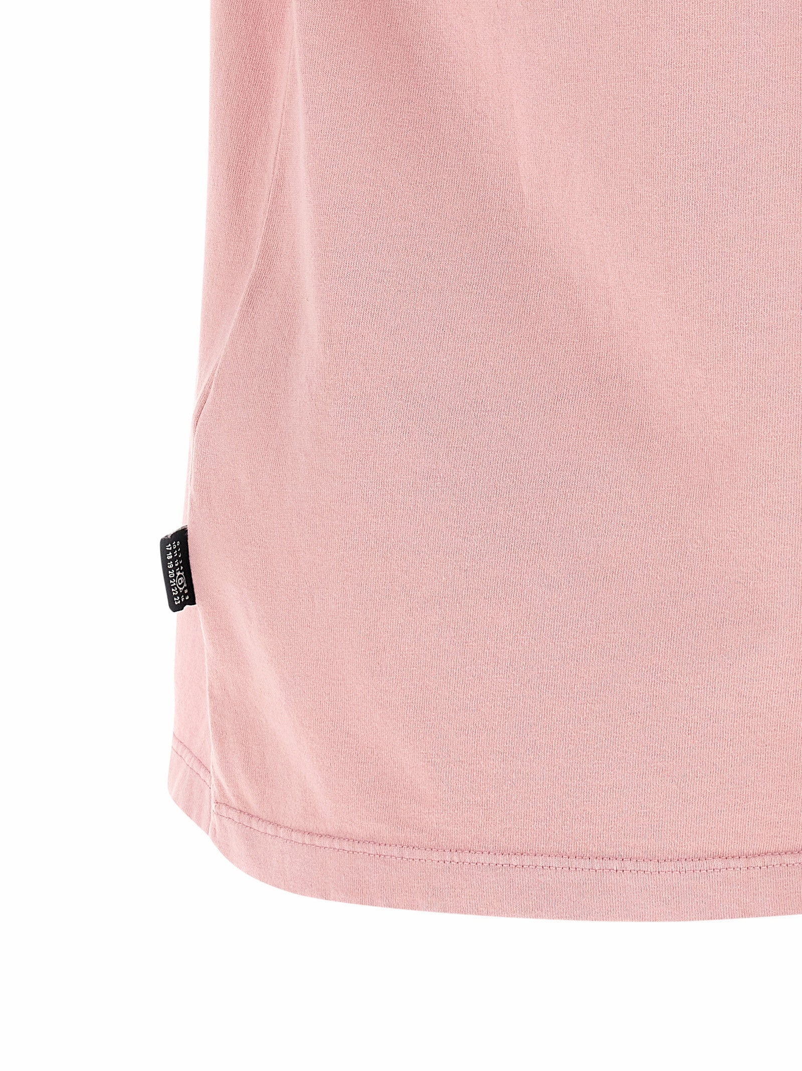 T-Shirt by MM6 Maison Margiela for women in cotton multicolor, pink, white, signature & print features an on trend silhouette, perfectly showcasing a on trend and for an elevated aesthetic.