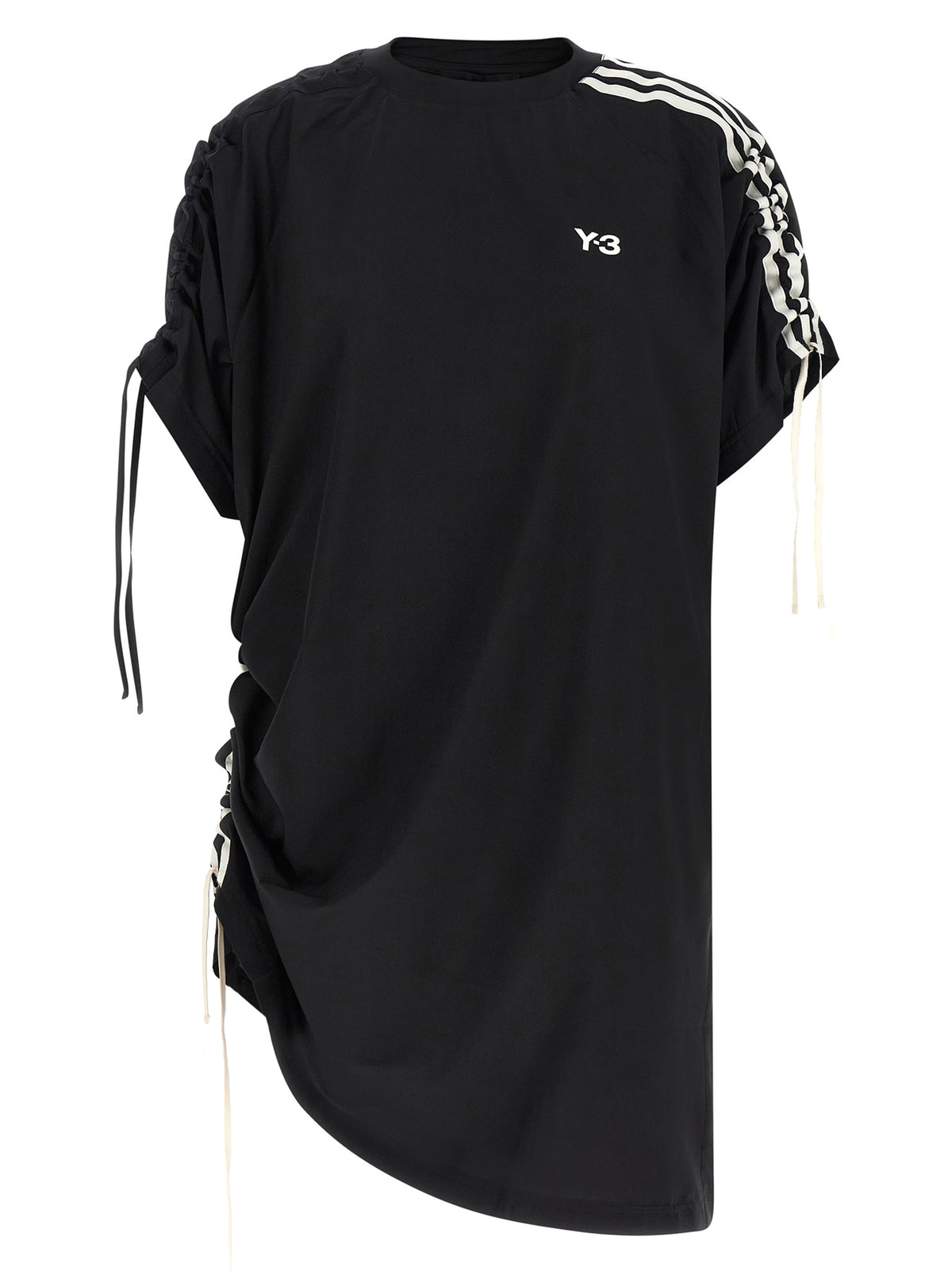 Y-3 Black Polyester Short Dress