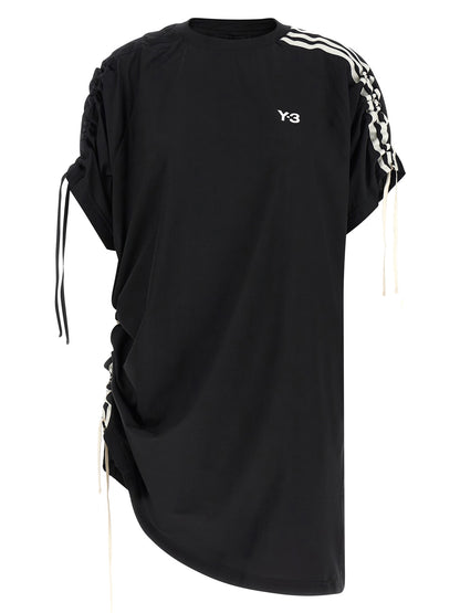 Y-3 Black Polyester Short Dress