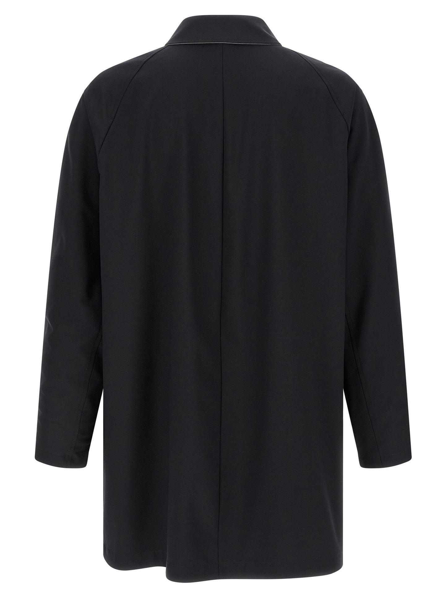Overcoat by Herno for men in polyester wool multicolor presents a luxurious silhouette, showcasing a luxurious shirt-collar neckline and sophisticated water-resistant, lightweight & pockets for a premium, luxurious look.