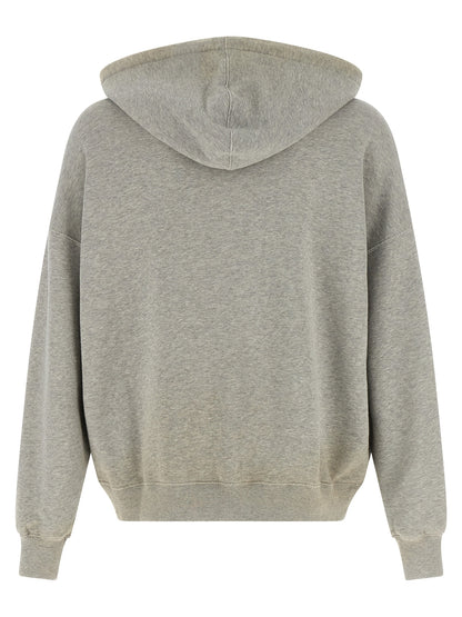Sweatshirt Hoodie by Golden Goose for men in cotton gray & print features a edgy silhouette, detailed with a edgy hooded neckline and for a refined finish.
