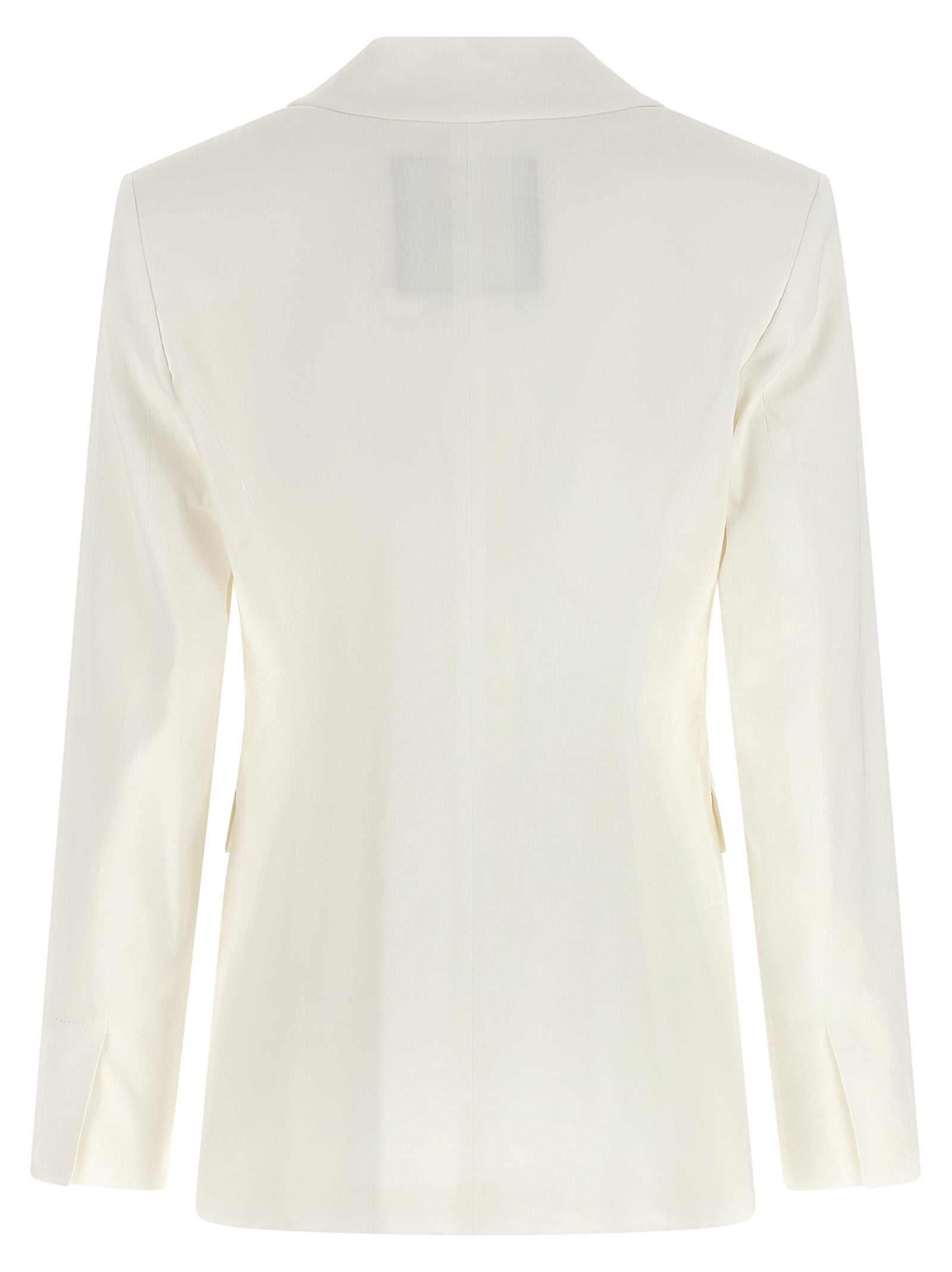 Blazer by PINKO for women in linen cotton & viscose horn & white features an stylish silhouette, showcasing a sophisticated and stylish for a truly stylish finish.