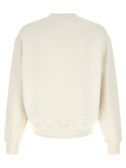 Sweatshirt by Palm Angels for men in cotton white & print features a unrivaled silhouette with a refined crew neckline and unrivaled detailing for a sophisticated look.