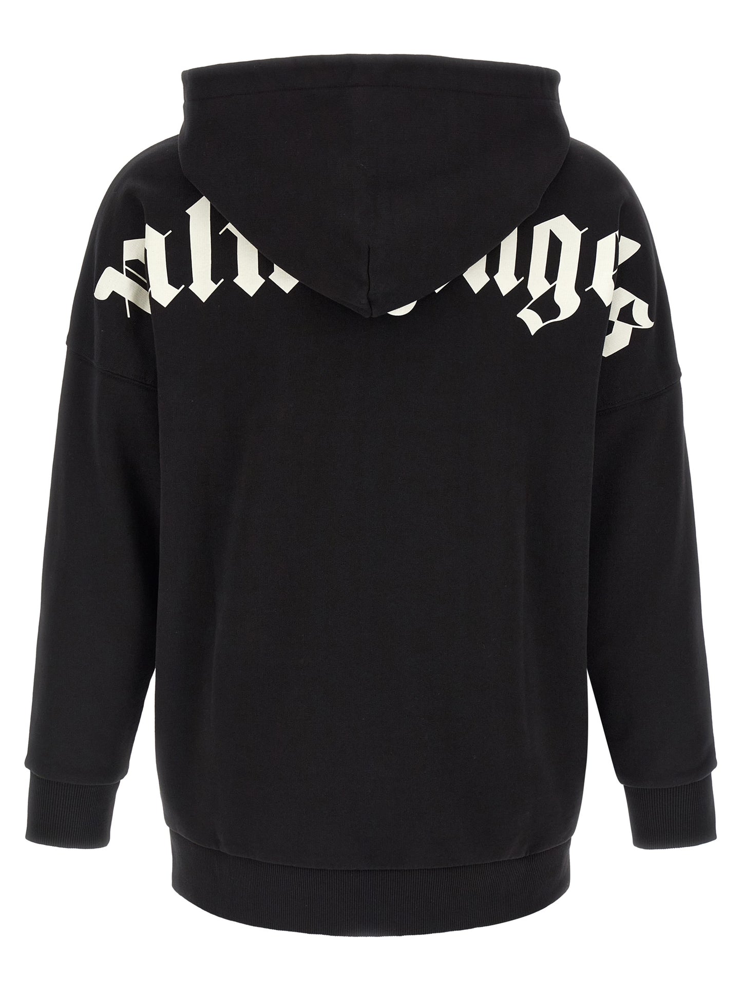 Sweatshirt Hoodie by Palm Angels for men in cotton bicolour, black, white & print features a edgy silhouette, detailed with a edgy hooded neckline and for a refined finish.