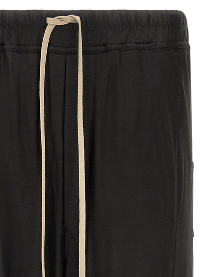 DRKSHDW Men's Wide Acetate & Nylon Trousers - Black