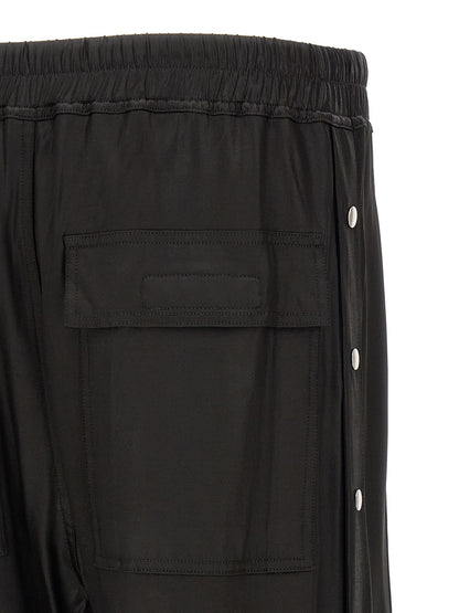 DRKSHDW Men's Wide Acetate & Nylon Trousers - Black