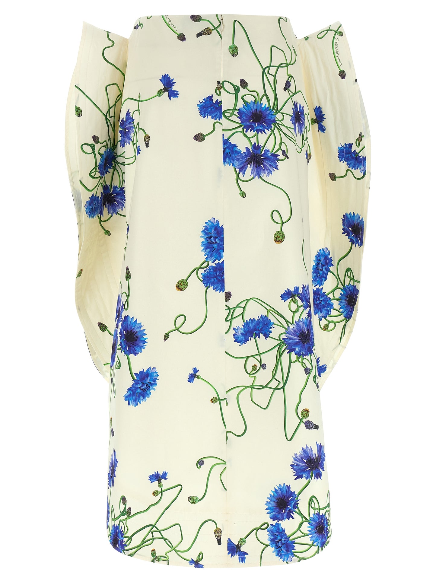 Skirt by Stella McCartney for women in cotton blue, floral & print features a sublime silhouette, showcasing the sublime design of the Women's High Rise Cotton Mini Skirt in a sophisticated mini.
