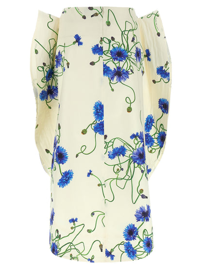 Skirt by Stella McCartney for women in cotton blue, floral & print features a sublime silhouette, showcasing the sublime design of the Women's High Rise Cotton Mini Skirt in a sophisticated mini.