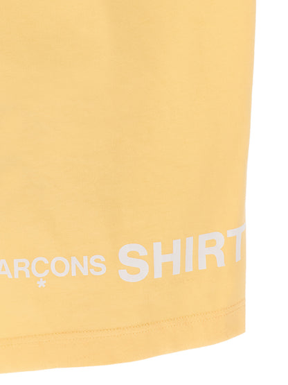T-Shirt by Comme Des Garçons for men in cotton orange & print showcases a chic silhouette, artfully detailed with a chic and for a chic finish.