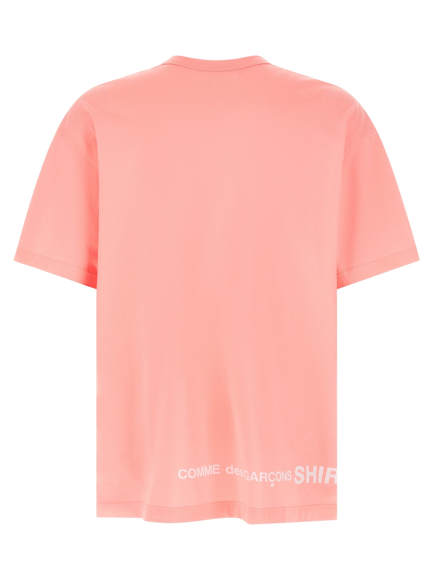 T-Shirt by Comme Des Garçons for men in cotton multicolor, pink & print features an on trend silhouette, perfectly showcasing a on trend and crew neckline for an elevated aesthetic.