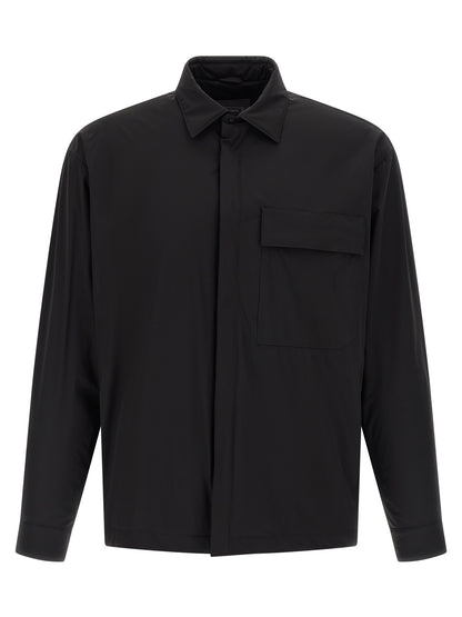 Windbreaker Jacket by Herno for men in stretch polyamide black features an perennial silhouette with a refined and perennial windproof & pockets for a sophisticated weather-resistant look.