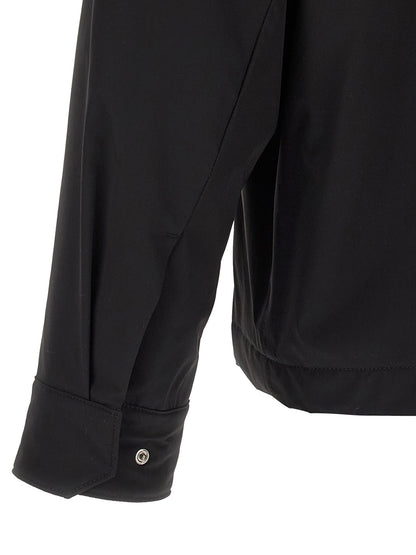 Windbreaker Jacket by Herno for men in stretch polyamide black features an enduring silhouette, showcasing technical windproof & pockets and a sophisticated for a truly enduring aesthetic.