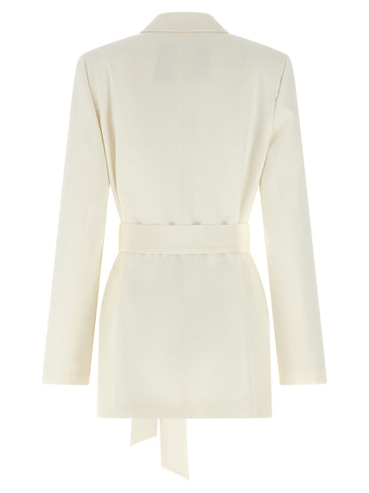 Kiton White Silk Blazer