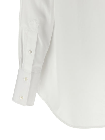 Blouse by Maison Margiela for women in cotton white & signature features an polished silhouette, showcasing a sophisticated and detail for a truly polished finish.