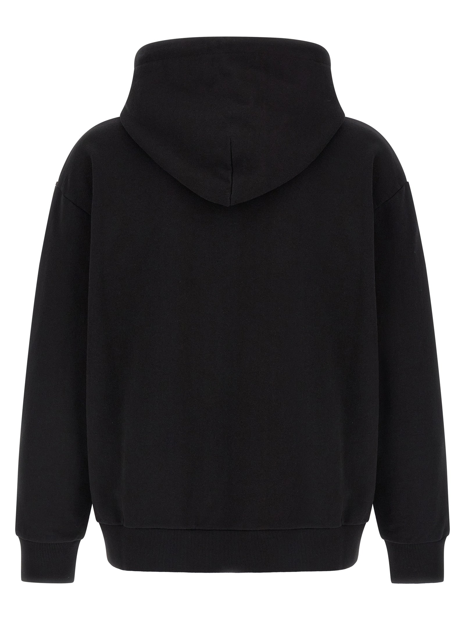Sweatshirt Hoodie by MM6 Maison Margiela for men in cotton black features a edgy silhouette, detailed with a edgy hooded neckline and for a refined finish.