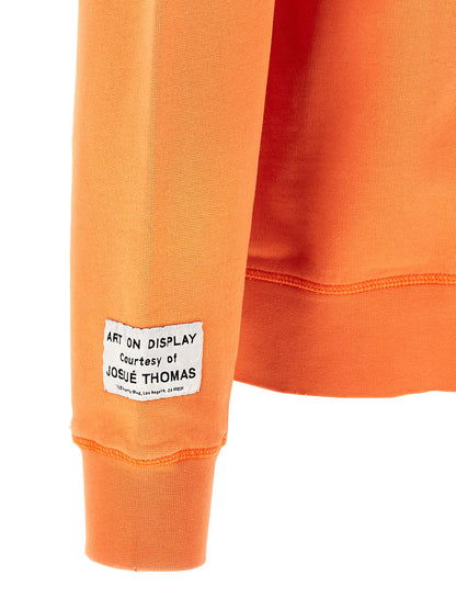 Sweatshirt by GALLERY DEPT. for men in cotton orange & print features an exquisite silhouette, showcasing and details for a exquisite look.
