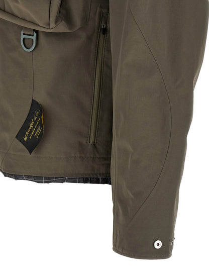 Undercover Men's Windproof Nylon Fabric Hooded Parka - Gray