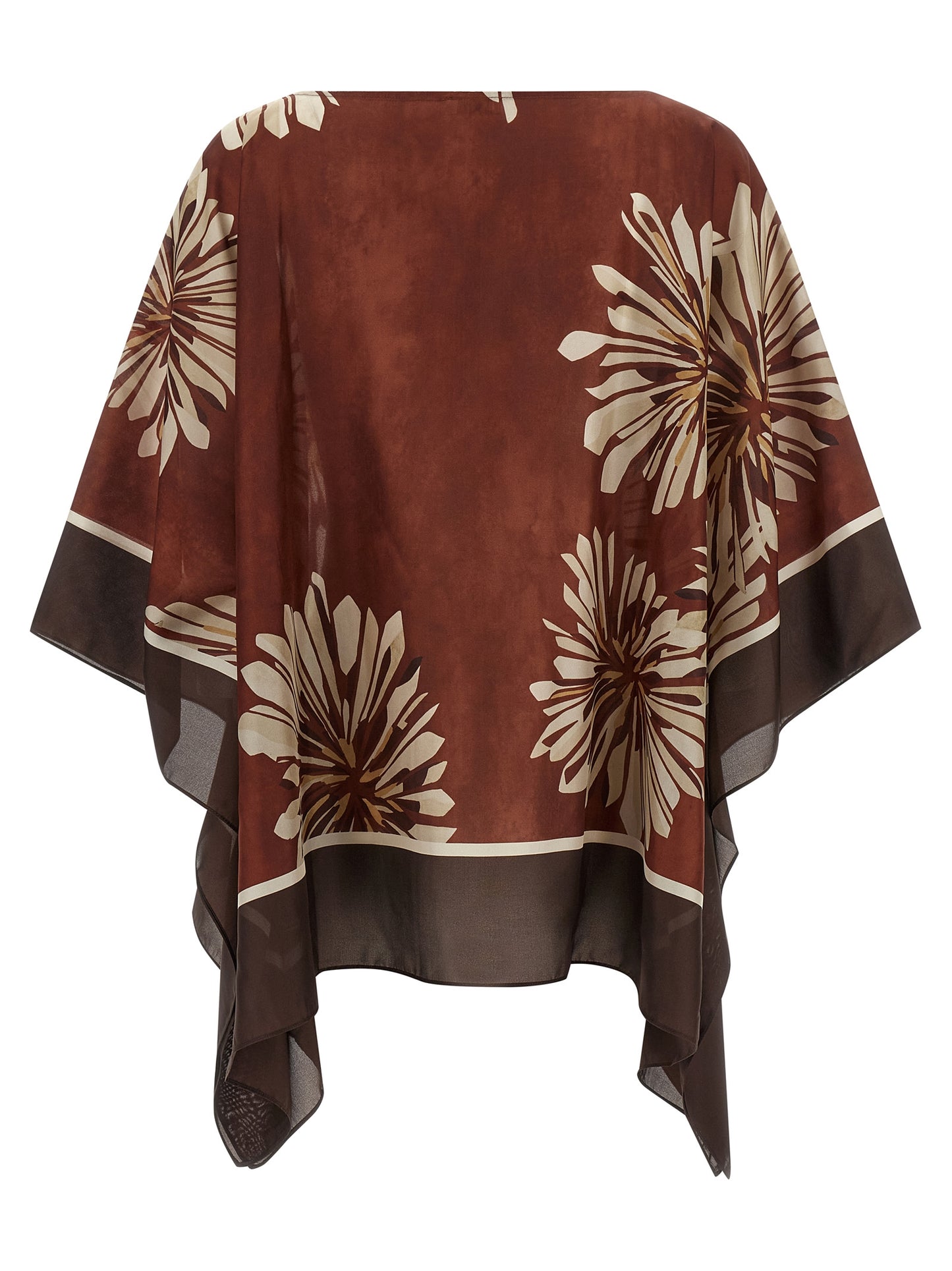 Brunello Cucinelli Bordeaux Silk Blouse