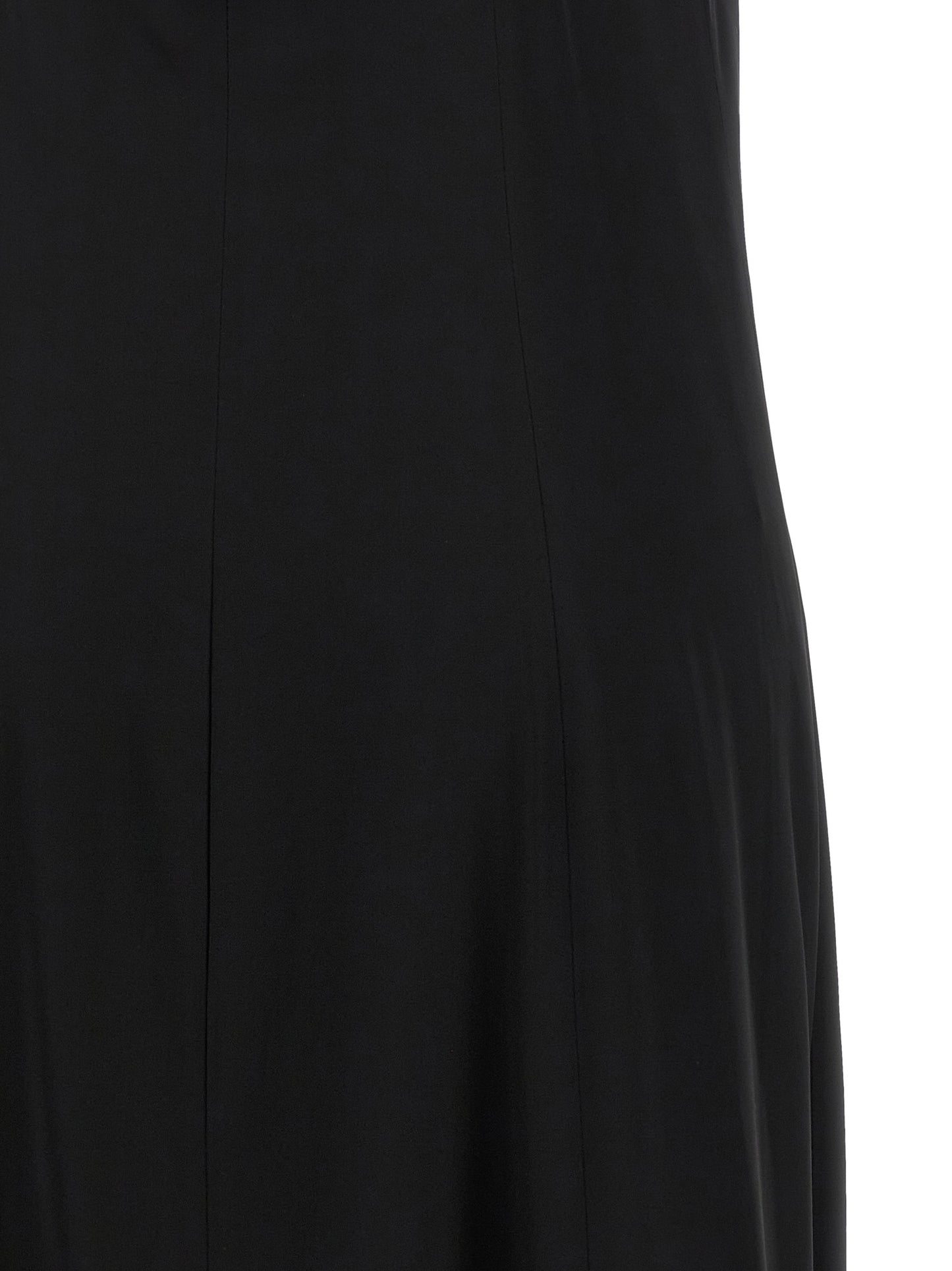 Dress by Peserico for women in viscose satin & rhinestone black features an cute silhouette, detailed with a and that elegantly flows into a cute maxi long.