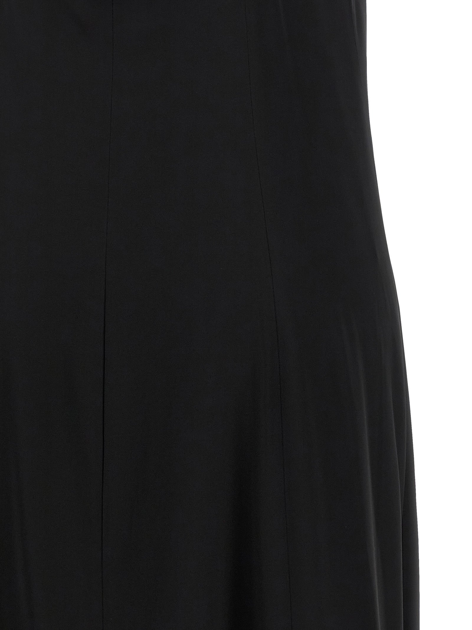 Dress by Peserico for women in viscose satin & rhinestone black features an cute silhouette, detailed with a and that elegantly flows into a cute maxi long.