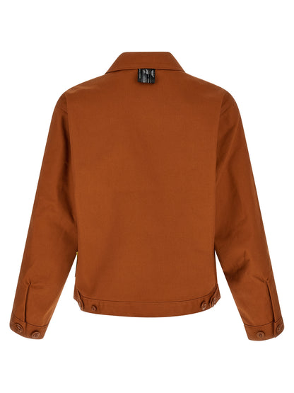 Undercover Men's Polyester Cotton Twill Windbreaker Jacket - Brown