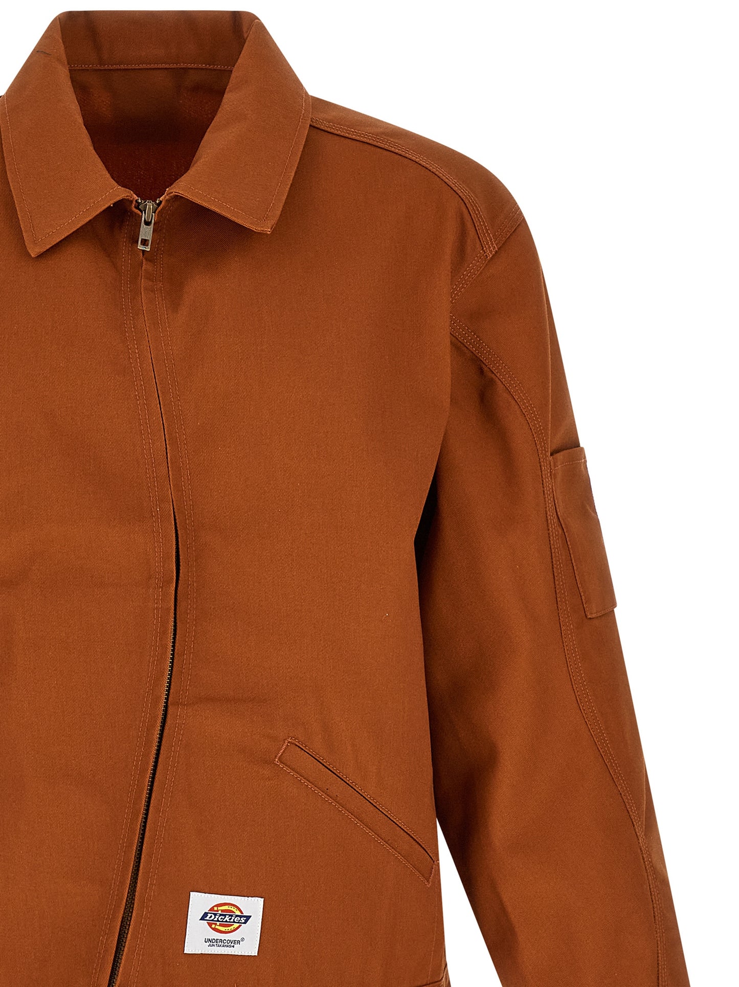 Undercover Men's Polyester Cotton Twill Windbreaker Jacket - Brown