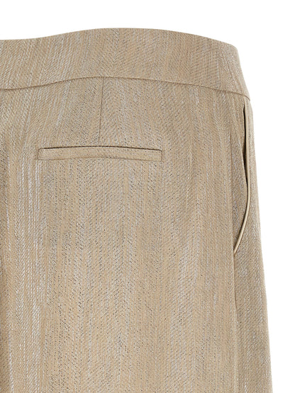 Skirt by Peserico for women in line poly cotton & viscose beige features an relaxed-yet-refined silhouette that elegantly showcases the Women's Straight Line Poly Cotton & Viscose Skirt design and sophisticated midi.