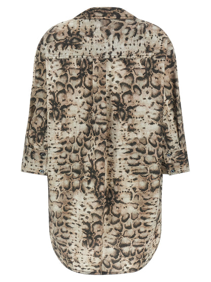 Dress by PINKO for women in cotton gray & print features an cute silhouette, detailed with a and that elegantly flows into a cute short mini.