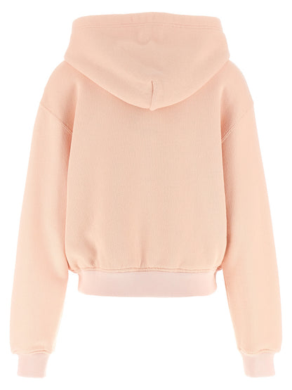 Sweatshirt Hoodie by Dolce & Gabbana for women in cotton multicolor & pink showcases a city-ready silhouette, artfully detailed with a signature hooded neckline and for a city-ready finish.