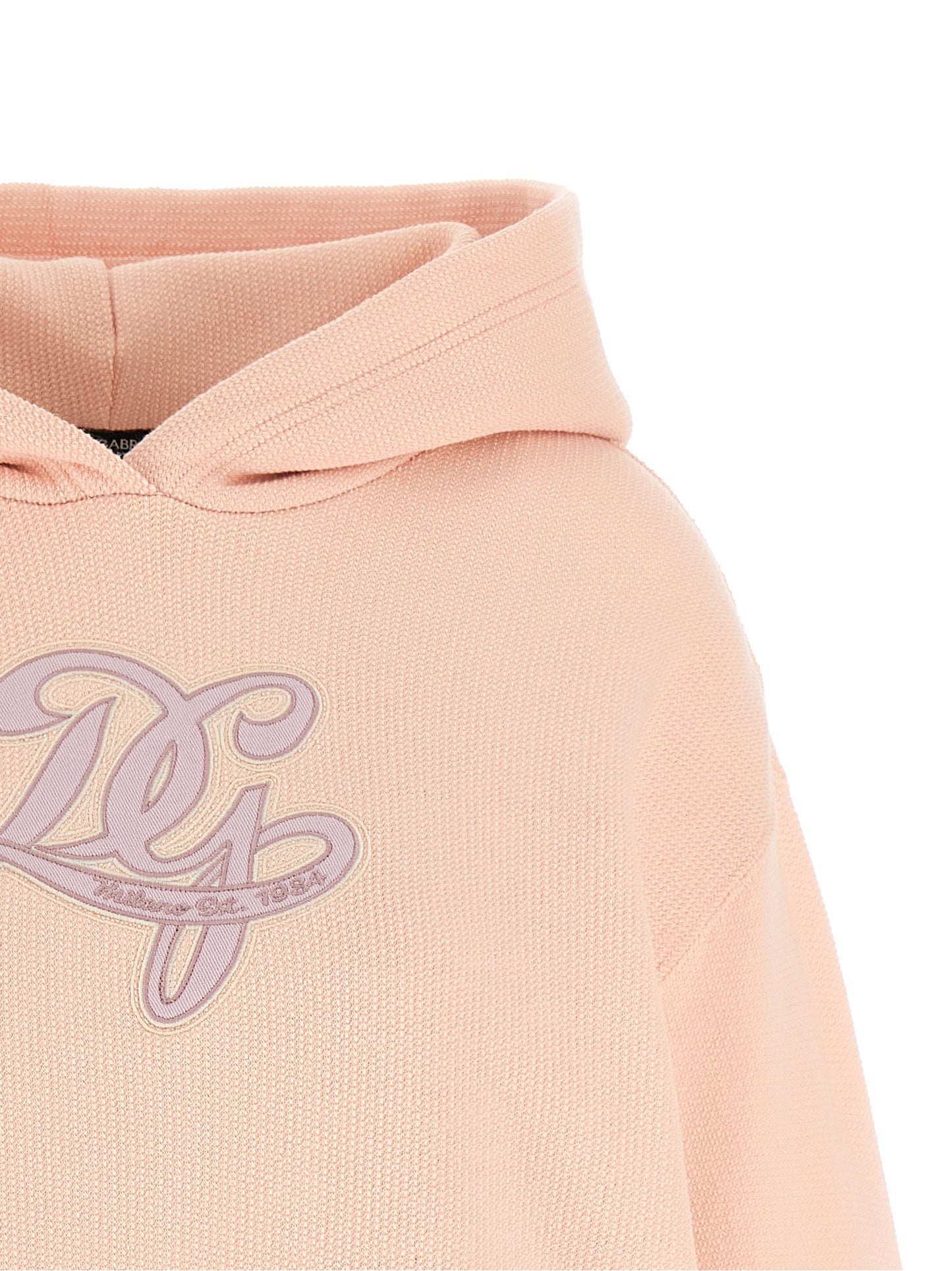 Sweatshirt Hoodie by Dolce & Gabbana for women in cotton multicolor & pink features a edgy silhouette, detailed with a edgy hooded neckline and for a refined finish.