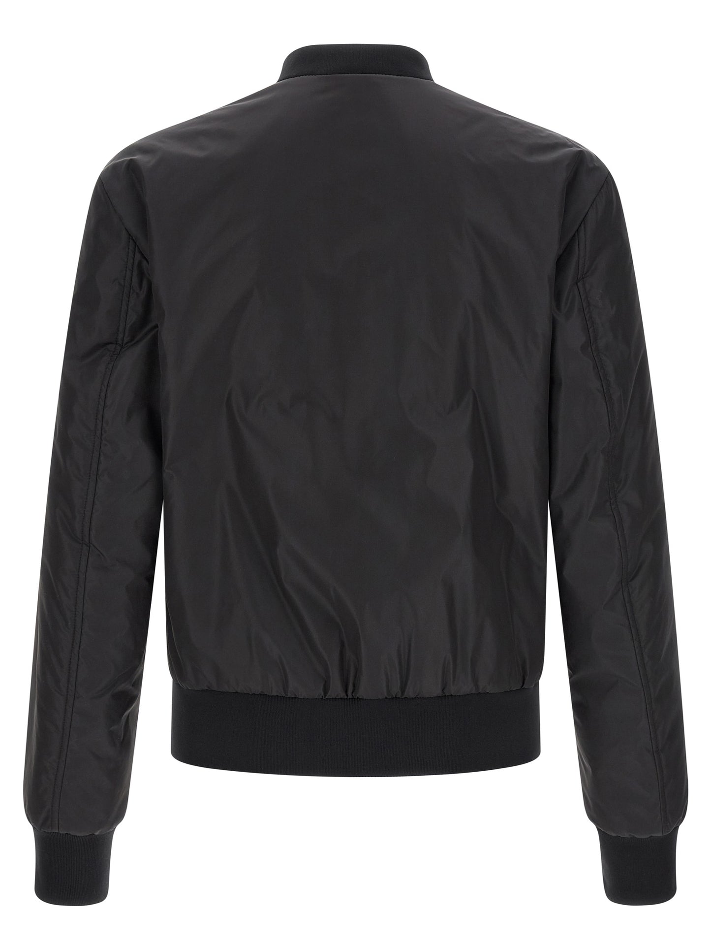Dolce & Gabbana Black Polyamide Bomber