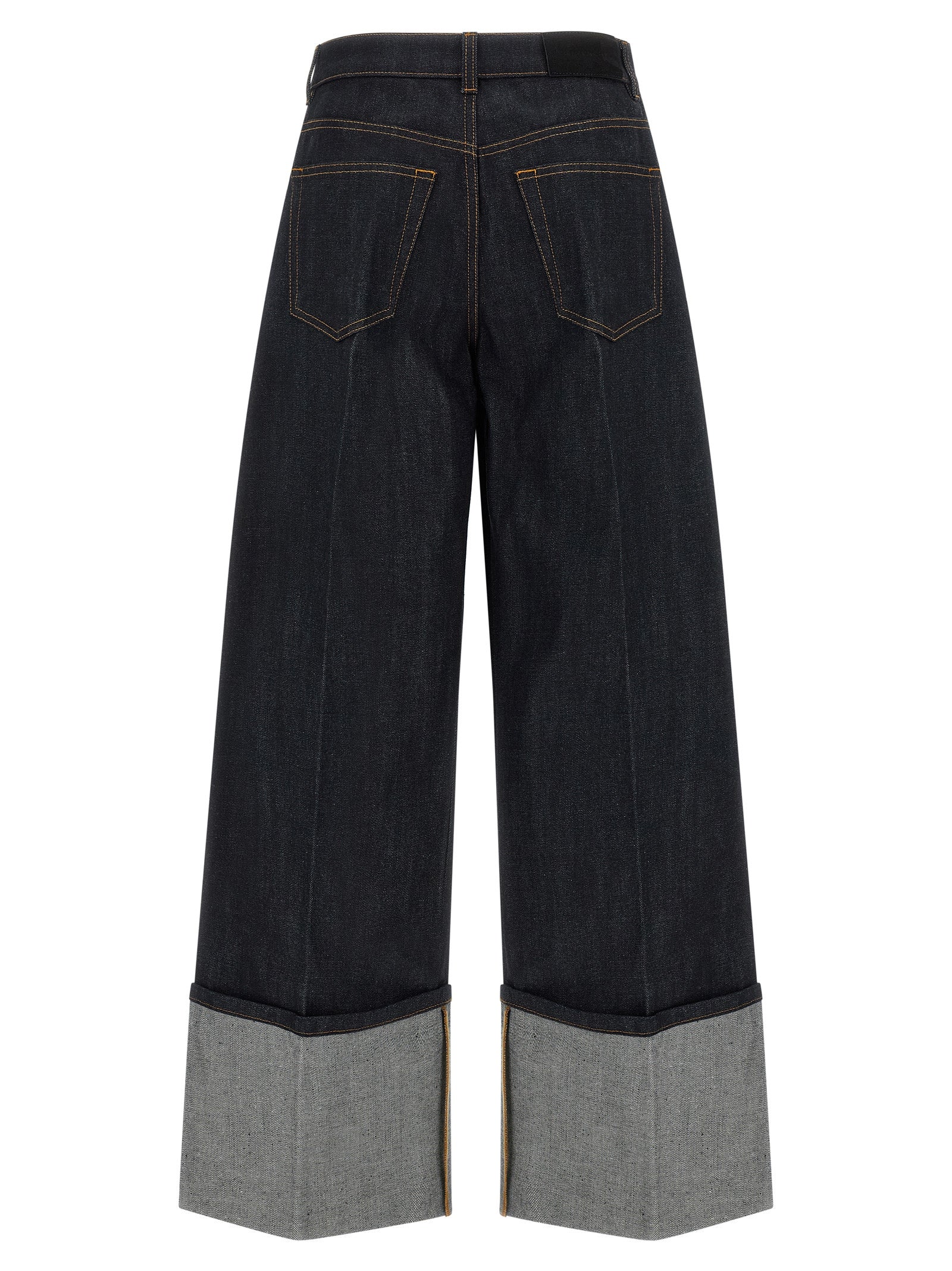 Jeans by Givenchy for women in denim cotton & suede leather blue presents a refined pantology silhouette, artfully defined by a refined pantology flared & wide, long, and a sophisticated .