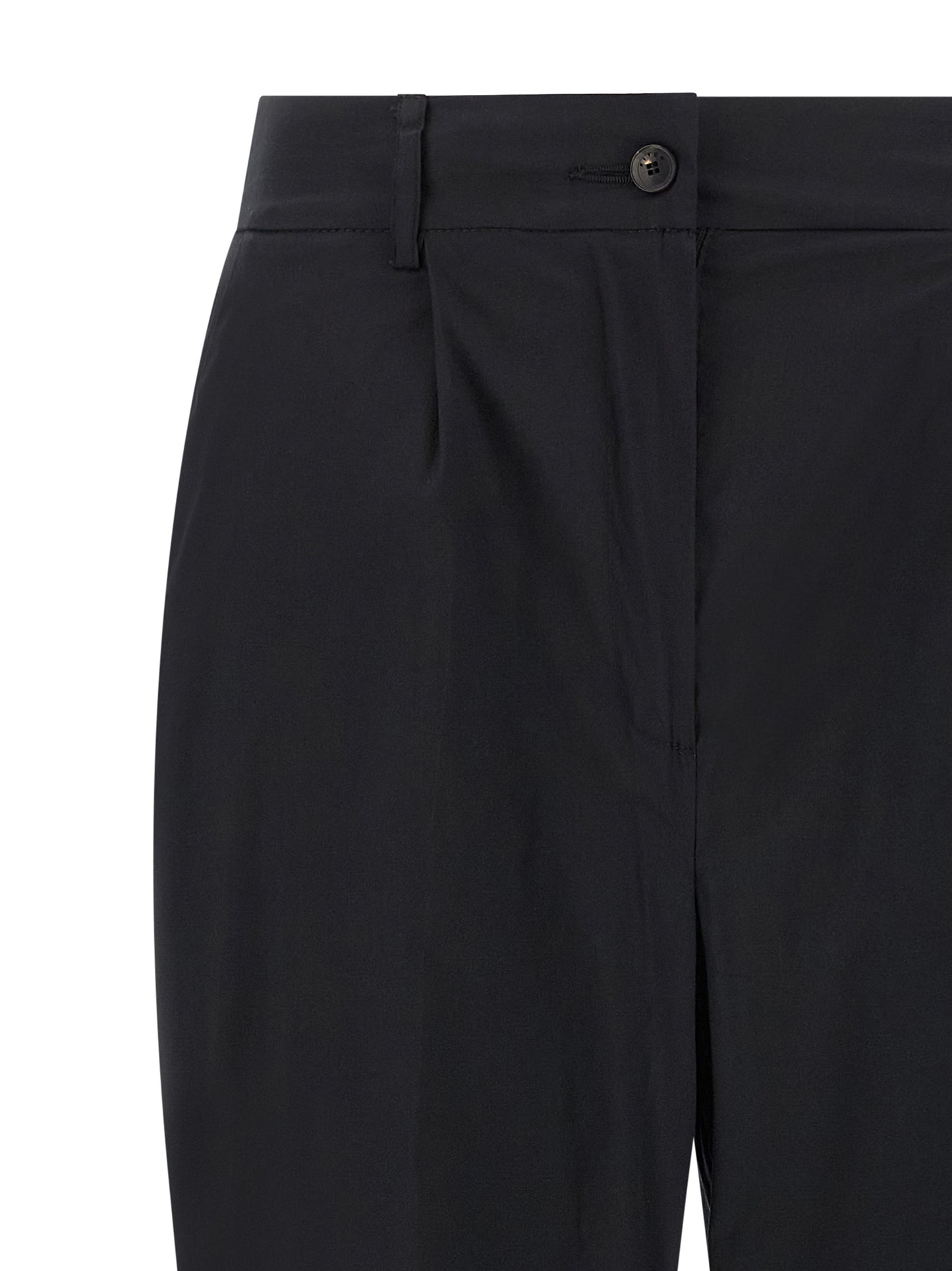 Kiton Black Cotton Casual Pants