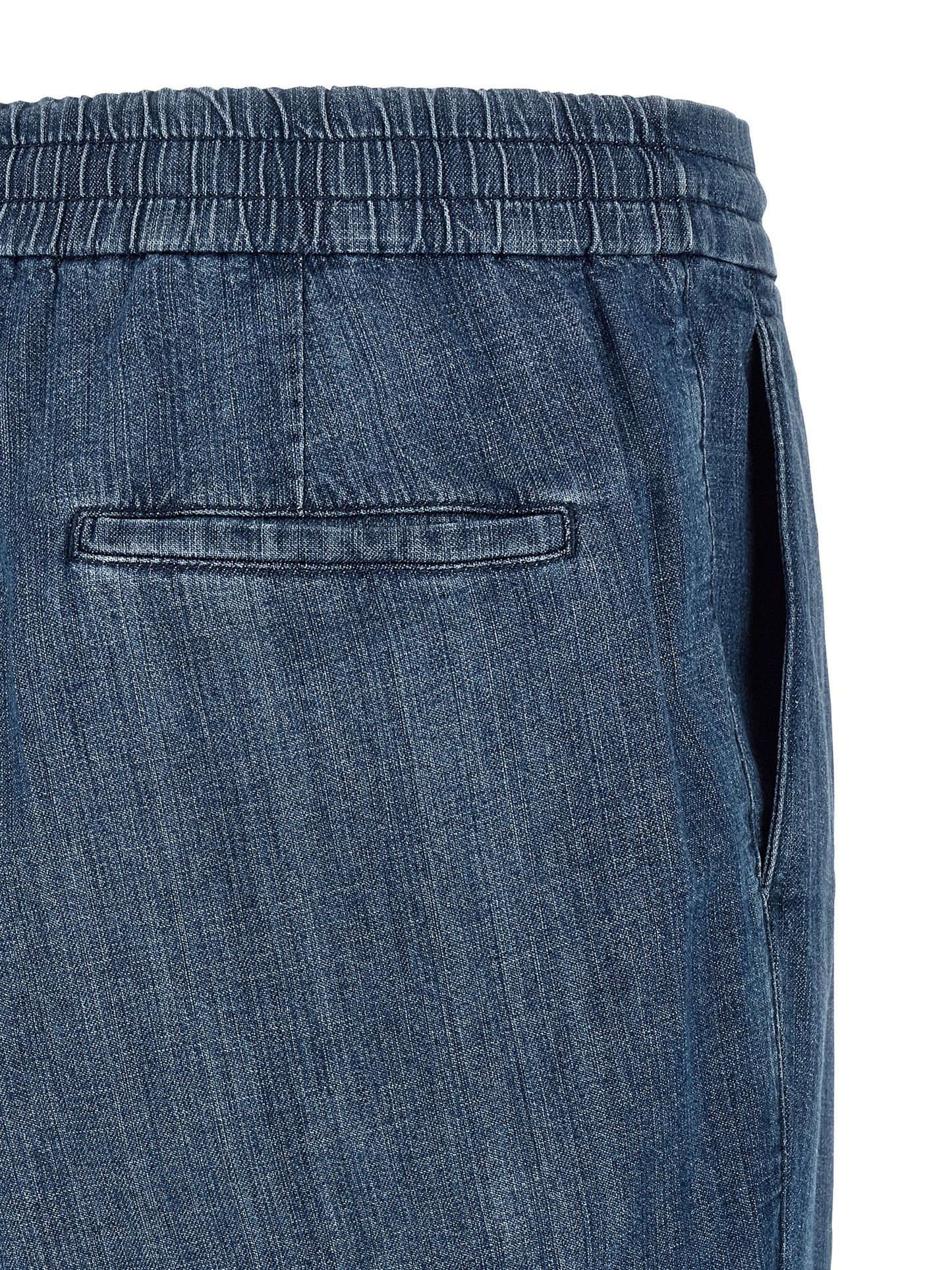 Jeans by Brunello Cucinelli for men in denim cotton blue features an sartorial relaxed-fit and long with a cut for a sartorial finish.