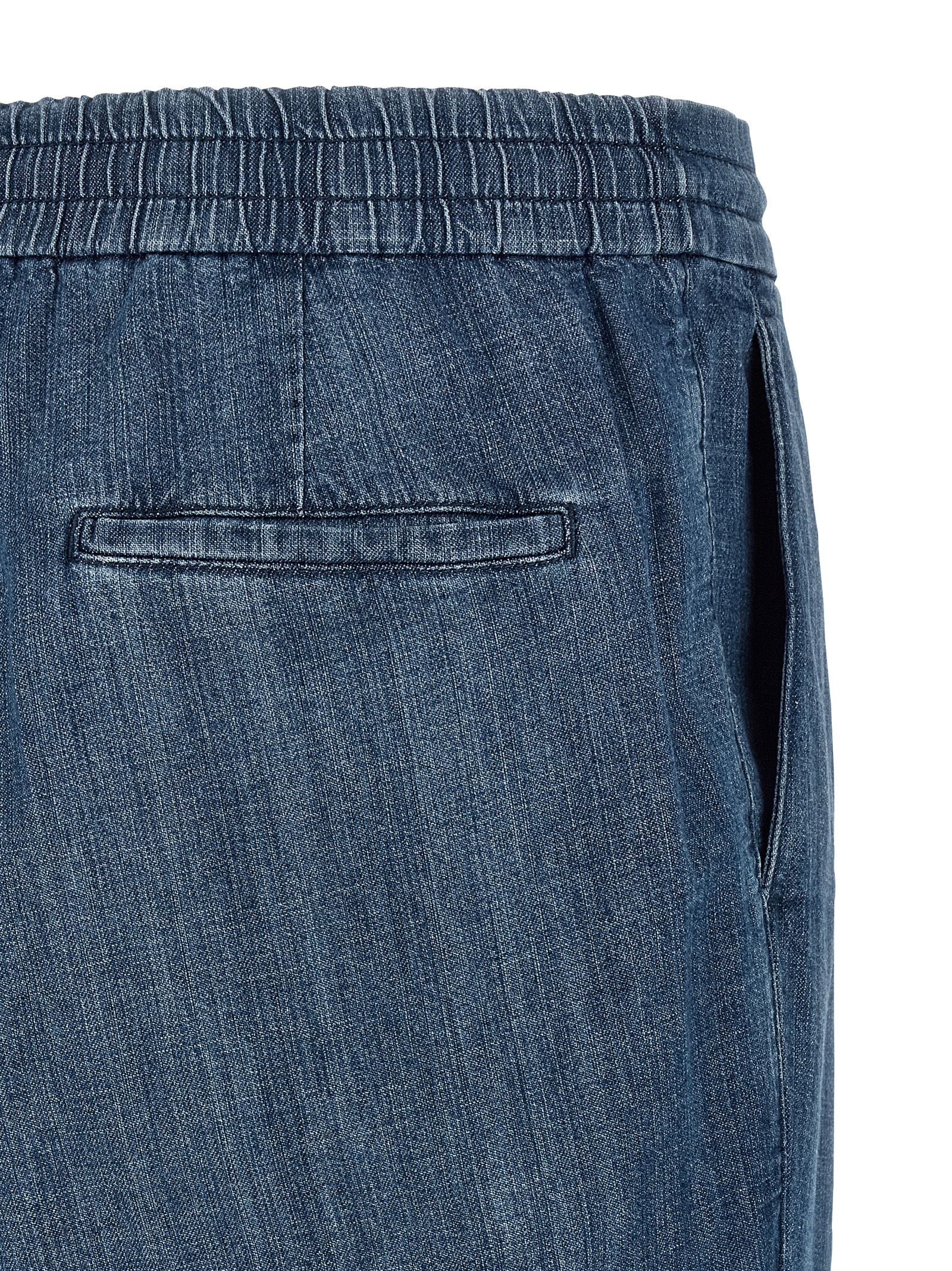 Jeans by Brunello Cucinelli for men in denim cotton blue features an sartorial relaxed-fit and long with a cut for a sartorial finish.