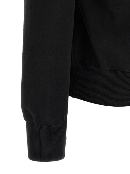 Cardigan by Dolce & Gabbana for men in virgin wool black features an impeccable silhouette, showcasing a sophisticated and detail for a truly impeccable finish.