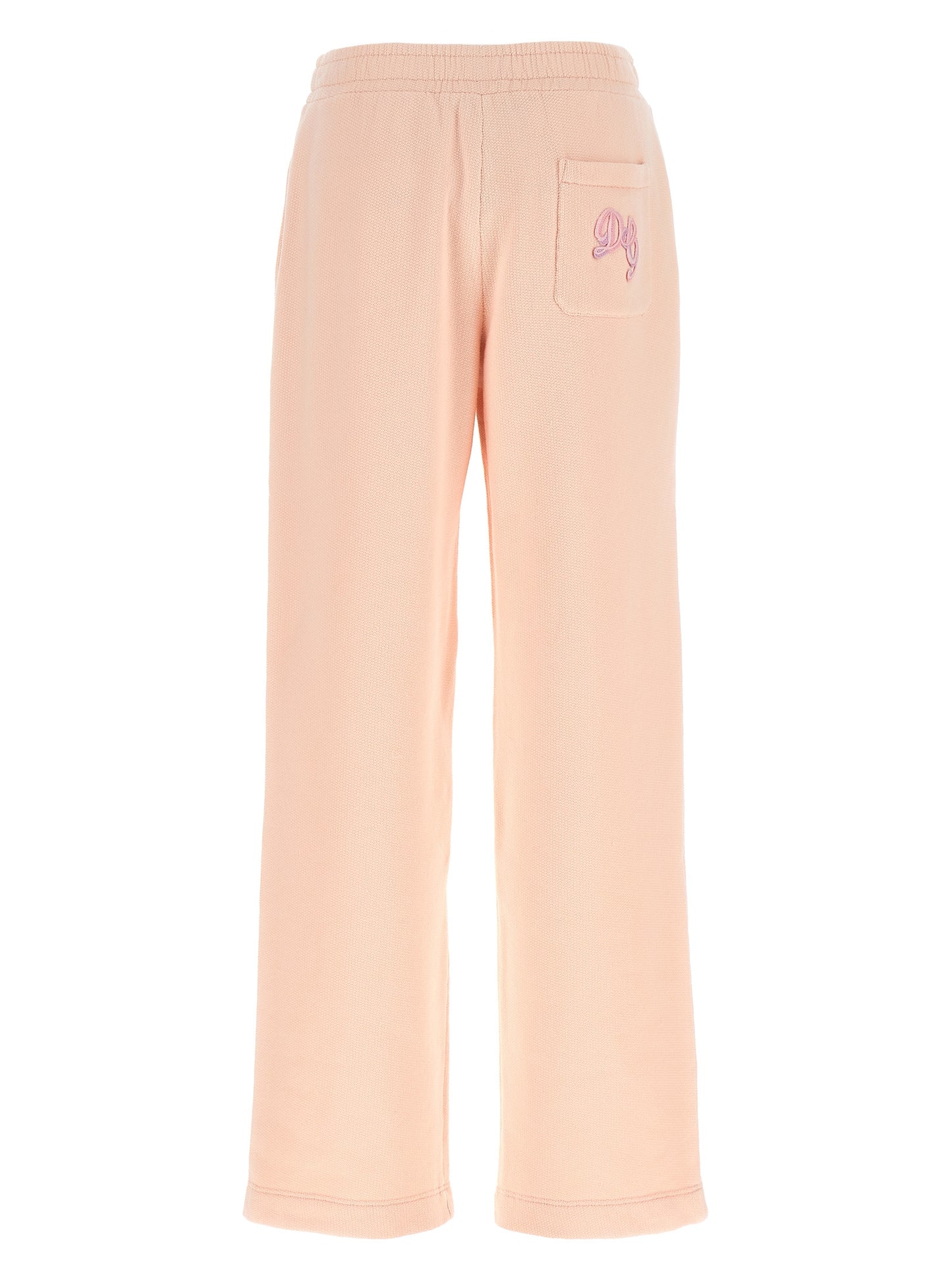 Joggers by Dolce & Gabbana for women in cotton multicolor & pink presents a refined pantology silhouette, artfully defined by a refined pantology athletic & wide, long, and a sophisticated .