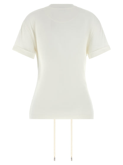 Corset Top by Alexander McQueen for women in cotton white showcases a sumptuous silhouette, artfully detailed with a sumptuous crew neckline and for a truly sumptuous finish.