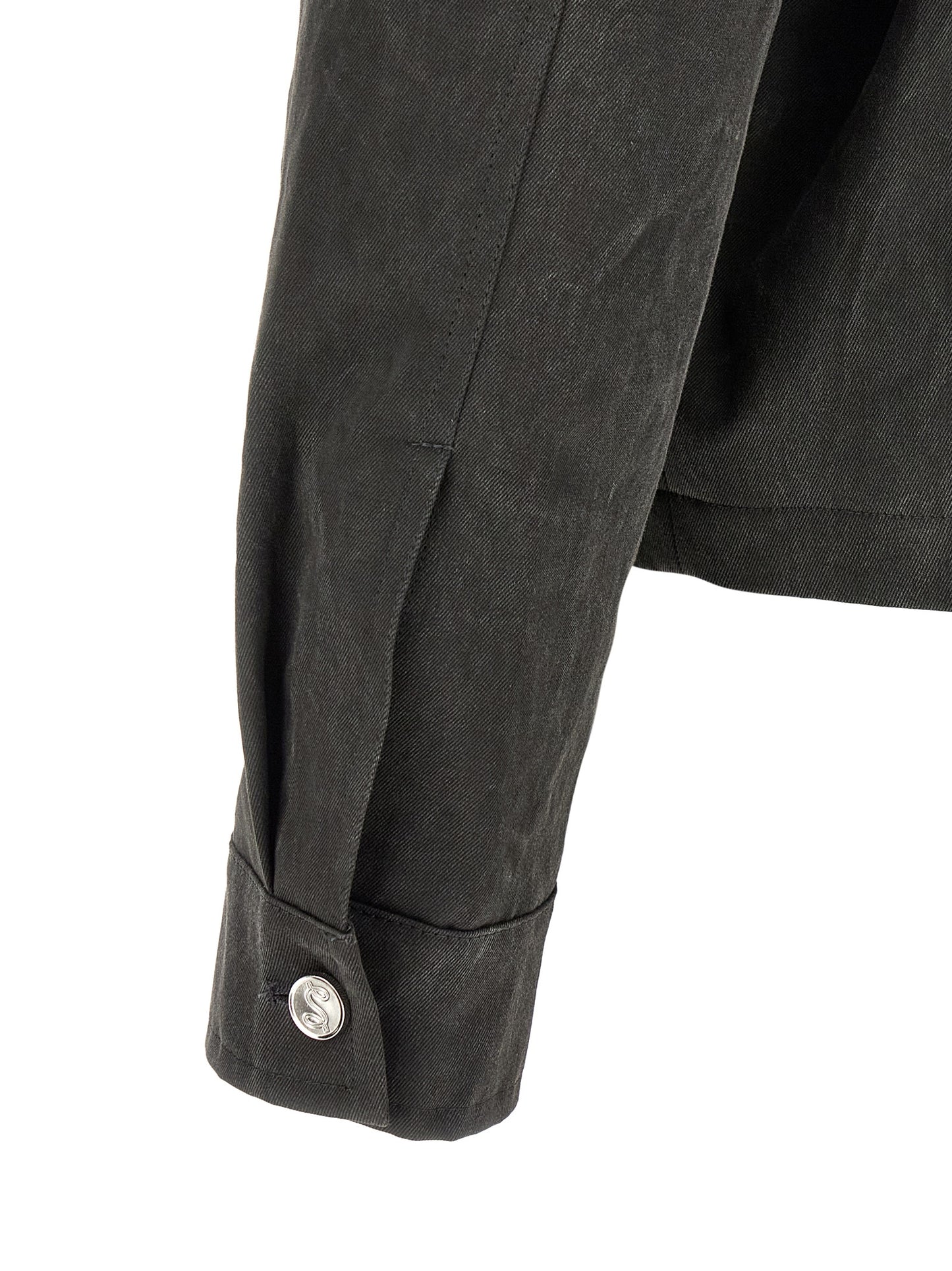 Overcoat by SÉFR for men in cotton gray features a contemporary silhouette showcasing a contemporary and refined pockets for a sophisticated finish.