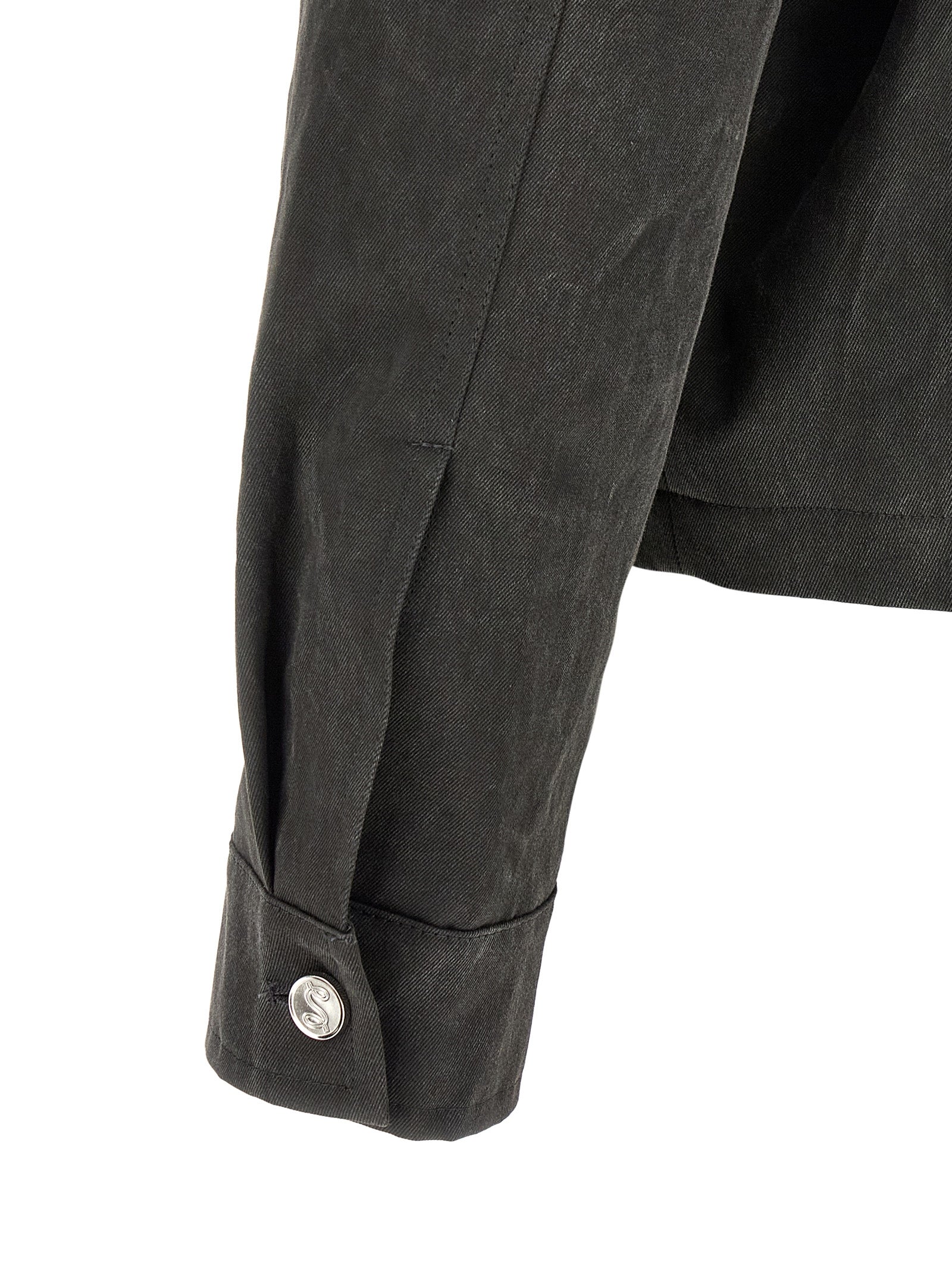 Overcoat by SÉFR for men in cotton gray features a contemporary silhouette showcasing a contemporary and refined pockets for a sophisticated finish.