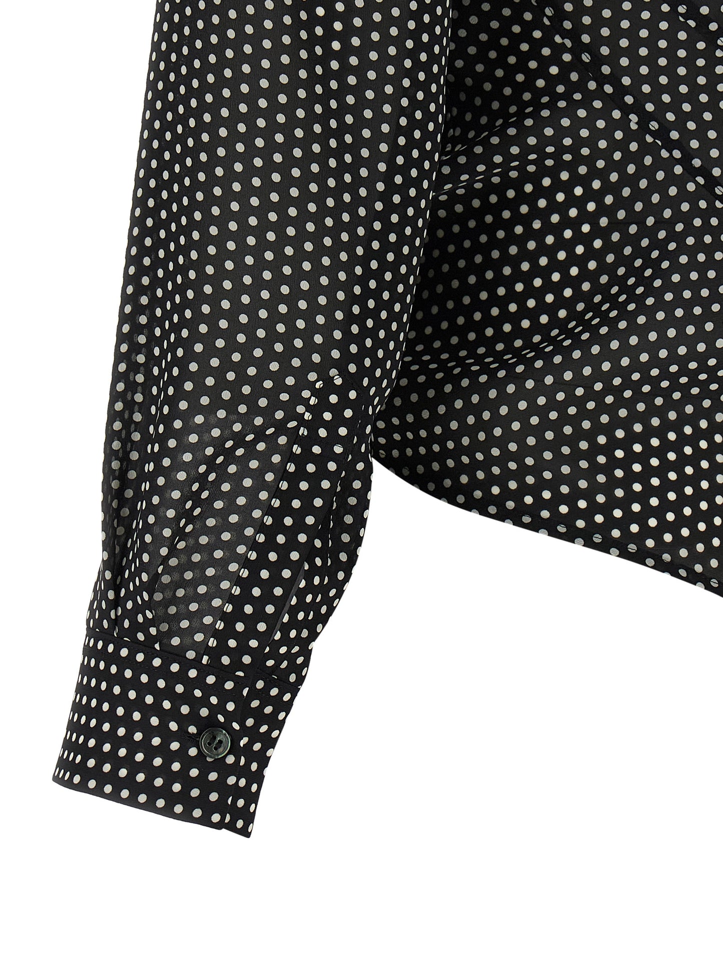 Junya Watanabe Women's Silk & Polyester Blouse - Bicolour Black White