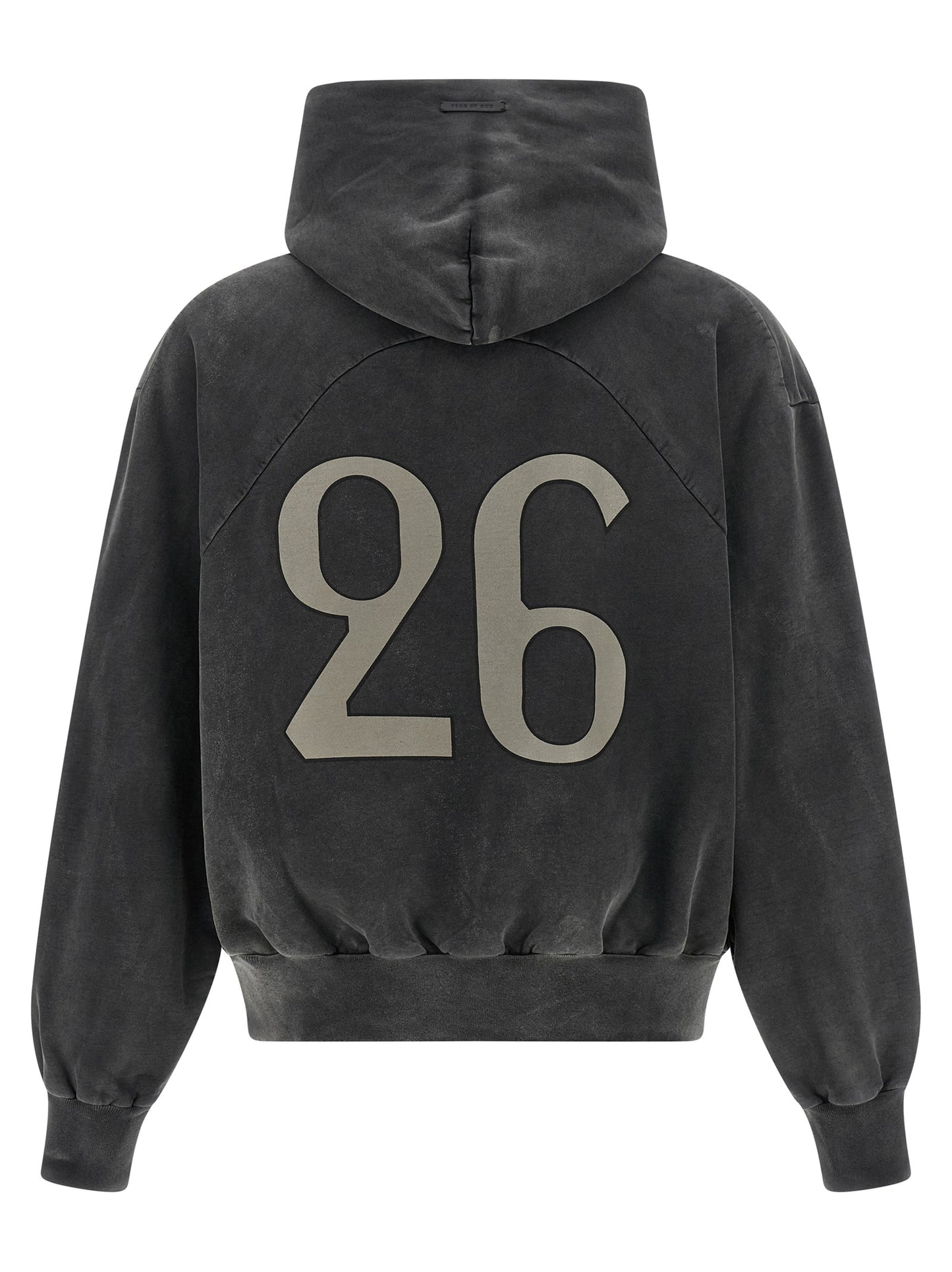 Sweatshirt Hoodie by Fear Of God for men in cotton black & print features a authentic silhouette, showcasing a sophisticated hooded neckline and authentic detail for a refined finish.