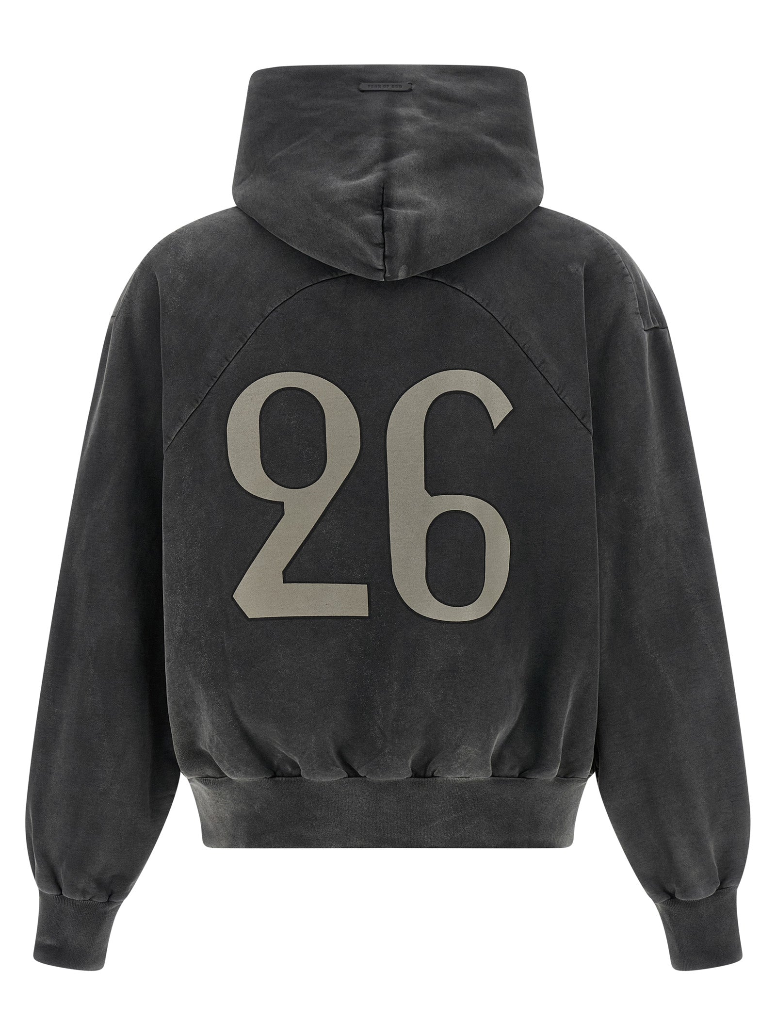 Sweatshirt Hoodie by Fear Of God for men in cotton black & print features a authentic silhouette, showcasing a sophisticated hooded neckline and authentic detail for a refined finish.