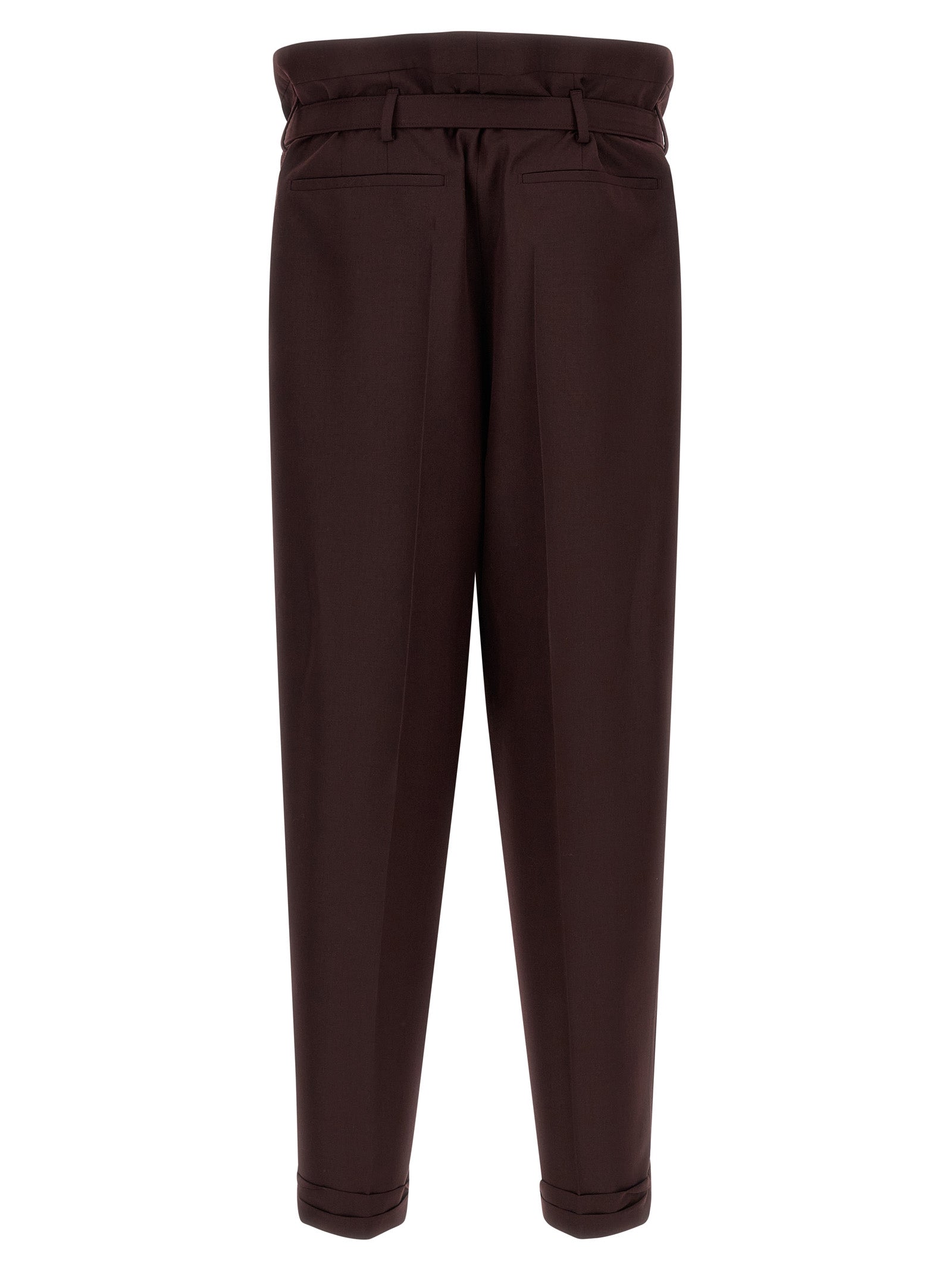 Trousers by Saint Laurent for men in mohair wool purple features a tailored silhouette with a tailored , defined by its long and a sophisticated .