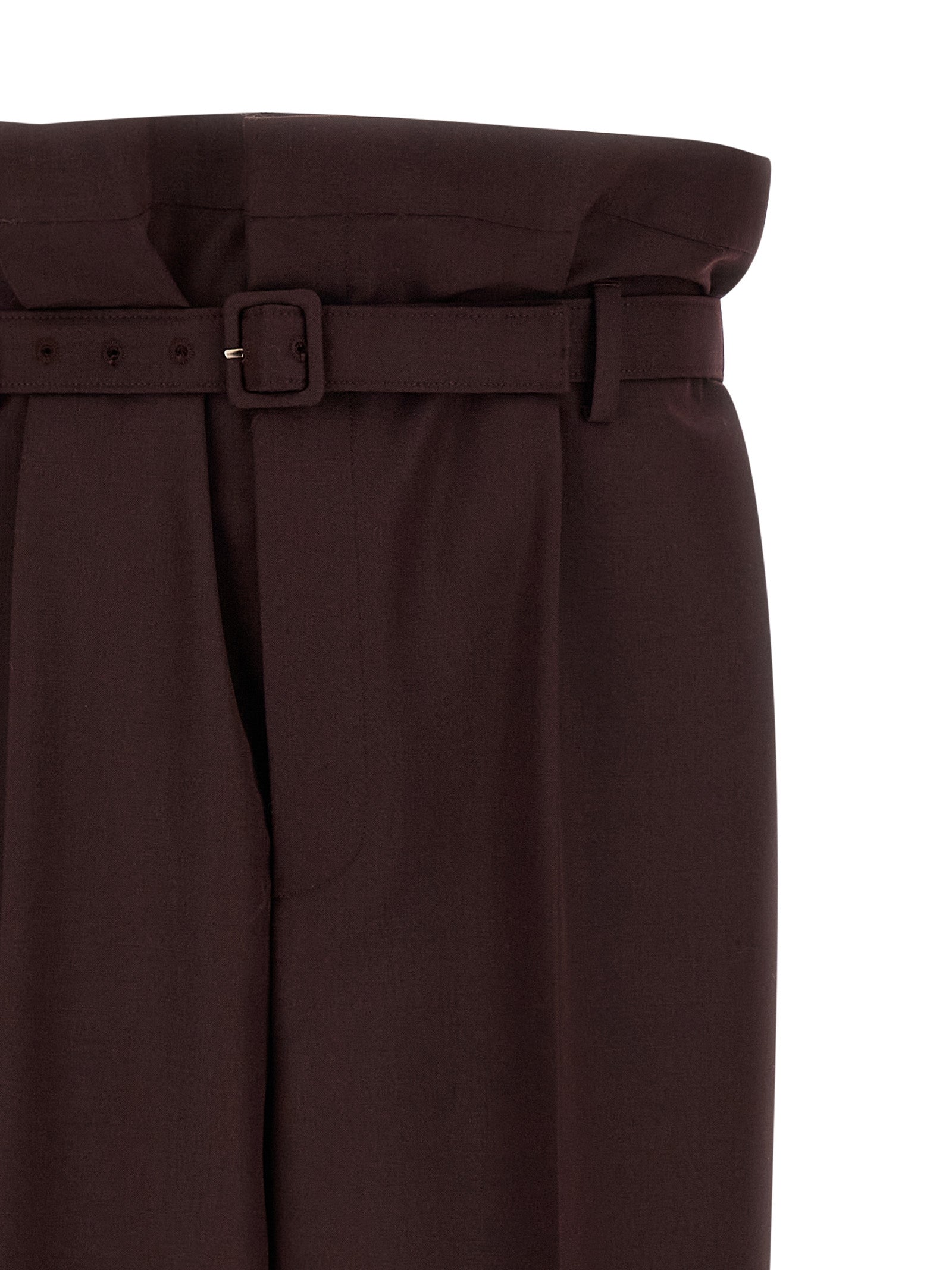 Trousers by Saint Laurent for men in mohair wool purple features an on trend silhouette, showcasing a sophisticated with a long and for an on trend finish.