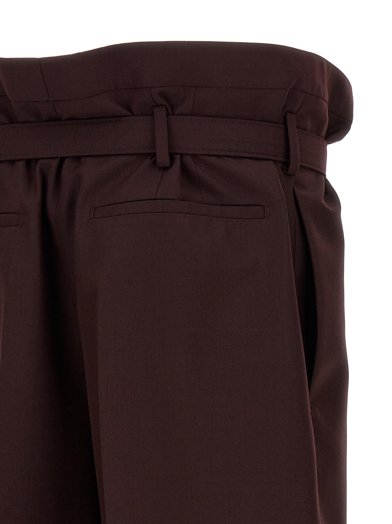 Trousers by Saint Laurent for men in mohair wool purple features a artisanal silhouette, showcasing a sophisticated with a long and for a artisanal finish.