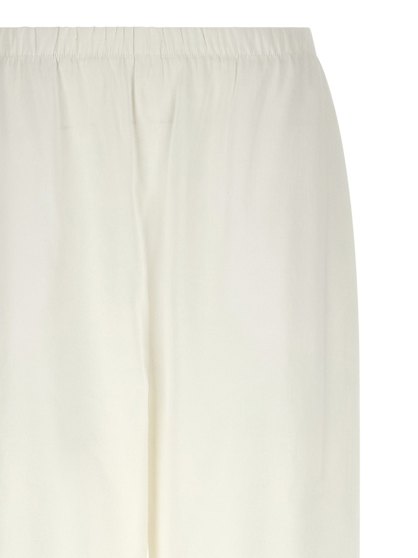 Casual Pants by Max Mara for women in viscose & linen white features an refined tailoring silhouette, showcasing a premium straight-leg & wide with a and long cut for a refined tailoring look.