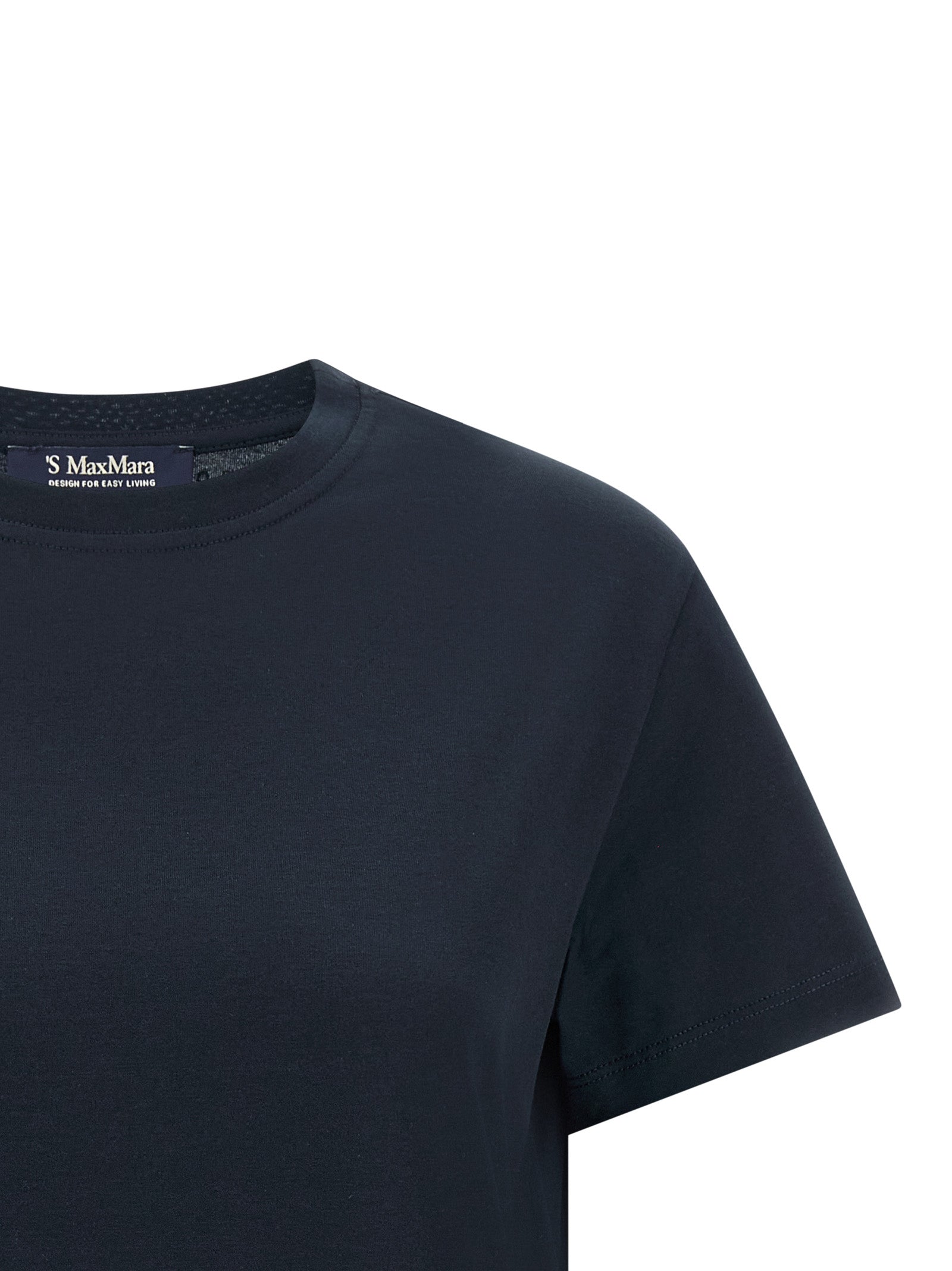 T-Shirt by S Max Mara for women in cotton blue & print features an on trend silhouette, perfectly showcasing a on trend and crew neckline for an elevated aesthetic.